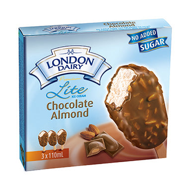 Chocolate Almond Lite 110ml London Dairy