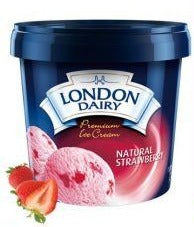 Natural Strawberry 1000ml London Dairy