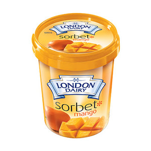 Mango Sorbet 500ml London Dairy