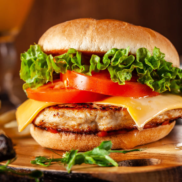Cheddar Chicken Burger Patties 375g - NEW
